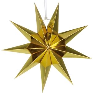 HOUCHU 1 pcs Multi-color Optional Nine Pointed Star Photographic Props Reuseable for PartyWeddingChristmas Hanging Ornaments Paper Flower Crafts Hanging Paper Stars Party Decor