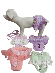 1-6pcs 3Size S/M/L Pet Dog Physiological Pants with Packaging Floral Design
