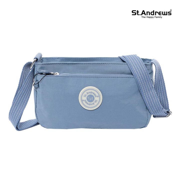 St.Andrews กระเป๋าสะพาย cross body รุ่น 0020 สีฟ้า Lazada.co.th