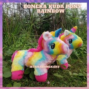 Boneka Kuda Pony Little Pony Unicorn Rainbow Lucu Cantik Standar SNI