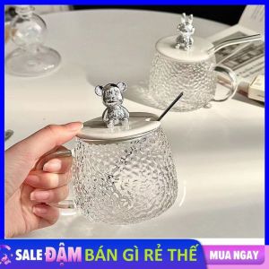 Cốc Sứ Ly Sứ Camellia Có Nắp Silicon Đậy Kín Phong Cách Vintage Dung Tích 580ml - Ly Tách Uống Cà Phê - Cốc Sứ Uống Trà Hoa Văn Sang Trọng