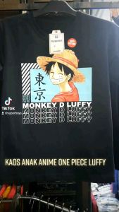 KAOS ANAK LAKI-LAKI GAMBAR ANIME ONEPIECE LUFFY ZORO NARUTO