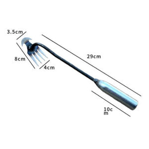Garden manual root pulling and weeding tool high-quality manganese steel forged weeding machine 4-tooth weeding machine garden weeding rooting loose soil manual weeding weeding machine weeding machine