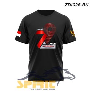 Kaos 17 Agustus 2024 Kaos HUT RI 79 Indonesia Kaos Kemerdekaan Baju Agustusan Lengan Pendek Dewasa