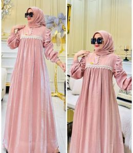 MEGUMI DRESS Gamis brukat modern wanita 2025 lebaran/gamis dewasa terbaru 2025/baju syari terbaru 2025 mewah/gamis kondangan terbaru 2025/baju gamis pesta terbaru 2025/gamis remaja dewasa/gamis syari model baru 2025/simple elegan