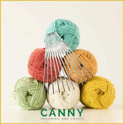 12PCS STAINLESS STEEL KNITTING NEEDLES 0.6MM-1.90MM / STITCHES WOOL CROCHETED KNITTING CRAFT (1SET)