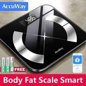 AccuWay human body Composite intelligent body fat scale Bluetooth wireless weight bathroom scale with digital display body  Health  composition analyzer