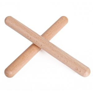 1 Pair Rhythm Sticks Wood Claves Percussion Musical Instruments Ideal For Kids Music Education