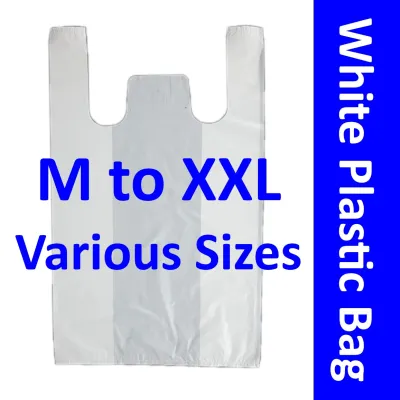 Thick White Plastic Bag ❤️ Singlet Carrier Bag ❤️ Shopping Bag ❤️ Supermarket White Plastic Bag ❤️ Thick Trash Bag ❤️ White Carrier Bag ❤️ Plastic Carrier