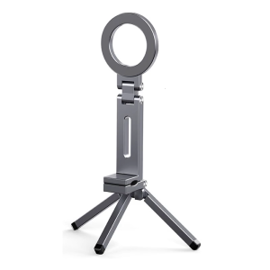 Foldable Magnetic Phone Holder Desktop Tripod Cellphone Stand Tripod Phone Clamp Light Weight Travel