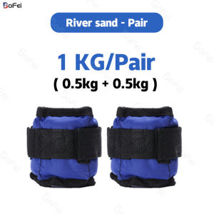 Ankle weights Adjustable Pair Wrist Iron Sand Bag 1-10KG Weights Strap Basketball Strength Training