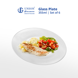 UNION GLASS Thailand Clear Glass Saucer 355ml