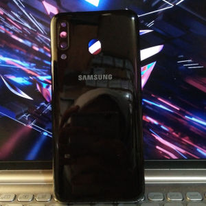 Samsung M30 Backdoor Backcase Tutup Belakang Casing Black