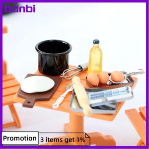 banbi 1set Dollhouse Miniature Kitchen Cooking Model DIY Doll Furniture Accessories