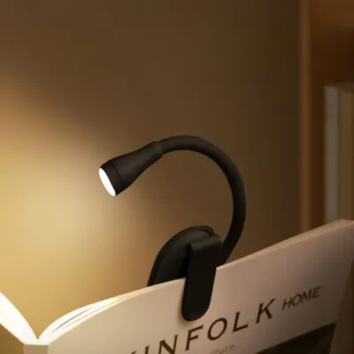 Adjustable Clip Book Night Light 3 Color 360° Flip Eye Protection Lamp Mini LED Rechargeable Study For Reading Bedroom