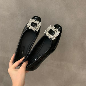 Free Shipping WomenS Square-Toe Shallow-Mouth Flats 2026 Autumn New Style Slip-On Loafers Casual And Versatile With A Touch Of Elegance