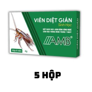 Viên Diệt Gián Sinh Học AMB Thành Phần Tự Nhiên - Thuốc Diệt Gián Sinh Học Đuổi Gián Tận Gốc An Toàn Với Chó Mèo