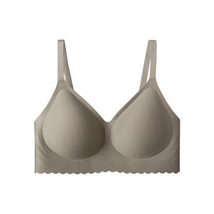 2023 Spring and summer bestsellers 5A Antibacterial jelly bra with seamless design no underwire adjustable shoulder straps womens bra