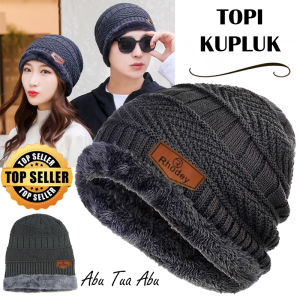 Topi Kupluk Pria Wanita Dewasa Wool Rajut Tebal Hangat Musim Dingin Winter Beanie Hat Keren Distro