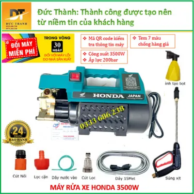 Máy rửa xe 3500W màu xanh Máy xịt rửa điều hòa áp lực cao