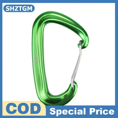 SHZTGM 12kn chiến thuật Carabiner nhiệm vụ nặng nề không khóa Clip vành đai móc cho ngoài trời khẩn cấp sống sót đi bộ đường dài