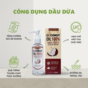 Dầu dừa ép lạnh nguyên chất giữ nguyên dưỡng chất giúp dưỡng da tóc rạn da tẩy trang - freshfood&cosmetic