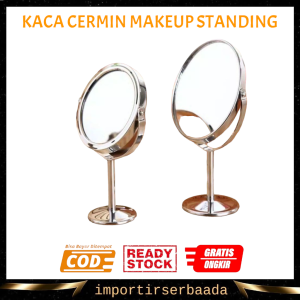 IMP- Kaca Cermin Makeup Meja Standing Mirror Cermin 2 Sisi Kaca Rias Make Up Putar / Cermin Meja / Kaca Make up