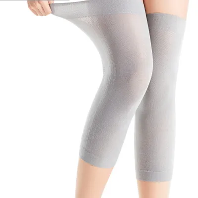 Japan high stretch ultra-thin heating knee sleeves Air Conditioning Knee Pads High Stretch Leg Warmers Protect Joints Knees Invisible Bamboo Fiber