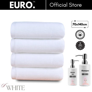 Bath Towel White Cotton l 70x140cm l 400gram l Shower Towel l Airbnb Choice