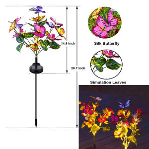 Solar Butterfly Stake Light Swaying Butterfly Light LED Garden Light Outdoor Patio Lights for Outdoor Decor