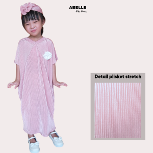 Abelle -Kaftan Shimmer Plisket Anak untuk umur 1-6 tahun