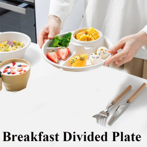 Divided Plate Meal Tray Portion Control Portable Reusable Healthy Eating Picnic Kitchen