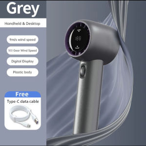 Ultra-fast handheld fan [100-speed storm] rechargeable long-lasting portable small fan