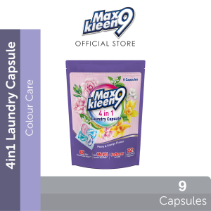Maxkleen 9 4in1 Colour Care Laundry Capsule [9 Capsules Pack]