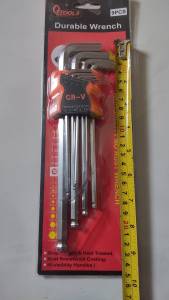 9ตัวชุด ประแจหกเหลี่ยม ชุดประแจประแจ ขันน๊อต กำลังกาย CR-V