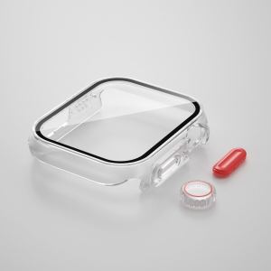 Basspal 45mm 44mm 40mm 41mm cho i xem loạt 8 7 6 SE 4 PC xem trường hợp + kính thay đổi siêu 49mm cho Miếng bảo vệ màn hình đồng hồ Apple Bìa phụ kiện