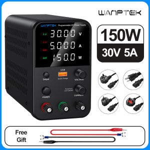 Adjustable DC Power Supply Variable 0-30V 60V 120V 0-2A 3A 5A 10A Bench Switching LED Display5V/3.6A USB Quick-Chargewith Encoder Adjustment KnobOutput Enable/Disable Button