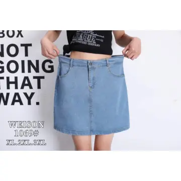 Plus size denim skirt philippines hotsell