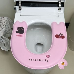 DIXRY Cartoon Scented Toilet Seat Cover Waterproof Wash-Free Adhesive Toilet Seat Cushion Comfort Anti-Slip Toilet Seat Mat All Seasons