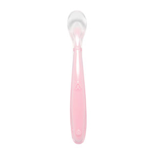 HamshMoc non -slip children silicone spoon No Poke mouth Baby Spoons BPA Free Flatware Feeding training for Kids Toddlers Children and Infants Safe round head