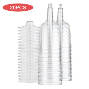 4/6/20pcs 120ml 150ml 230ml Wine Cups Plastic Cups Goblet Glass Party Wedding Disposable
