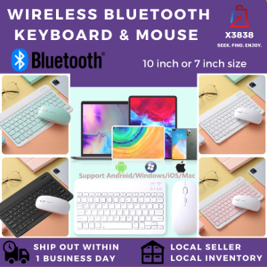 Wireless Bluetooth Keyboard & Mouse Android Mobile Phone Amazon Fire Tablet Laptop Learning Office