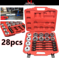 28pcs Car Universal Bush Bushes Bushing Bearing Puller Removal Insertion Installation Tools Set Press Pull Sleeve Kit. 