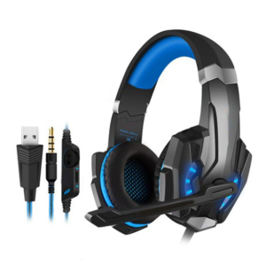 G9000 Over Ear Gaming Headset Flexible Microphone LED Light and Bass Surround Sound Noise Cancelling Headsets Headphone