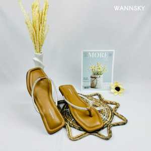 Sandal Flat Wanita SALSA Sendal Teplek Wanita Sandal Wanita Terbaru Sendal Wanita Kekinian  WANNSKY