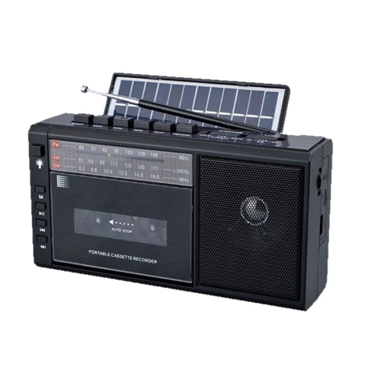 [ben ]Nostalgia Classic Cassette Player Retro AM FM SW Radio Solar ...