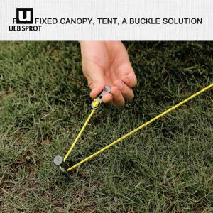 【New Arrival】10pcs Outdoor Camping Tent Parachute Cord Rope Buckle Cord Buckle Fastener Kit