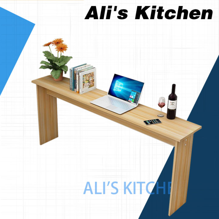 Simple small long table against the wall narrow table side table long