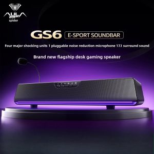 AULA GS6Pro Esports Bluetooth Speaker Dual-mode Computer Desk Setup with Gaming Microphone Specialized EQ Sound System