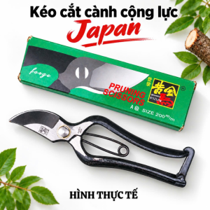 Kéo cắt cành cây công lực hàng Nội Địa Japan chất liệu thép đúc nguyên khối không gỉ